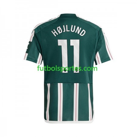 Camiseta Manchester United Rasmus Hojlund 11 Segunda Equipación 2023/2024